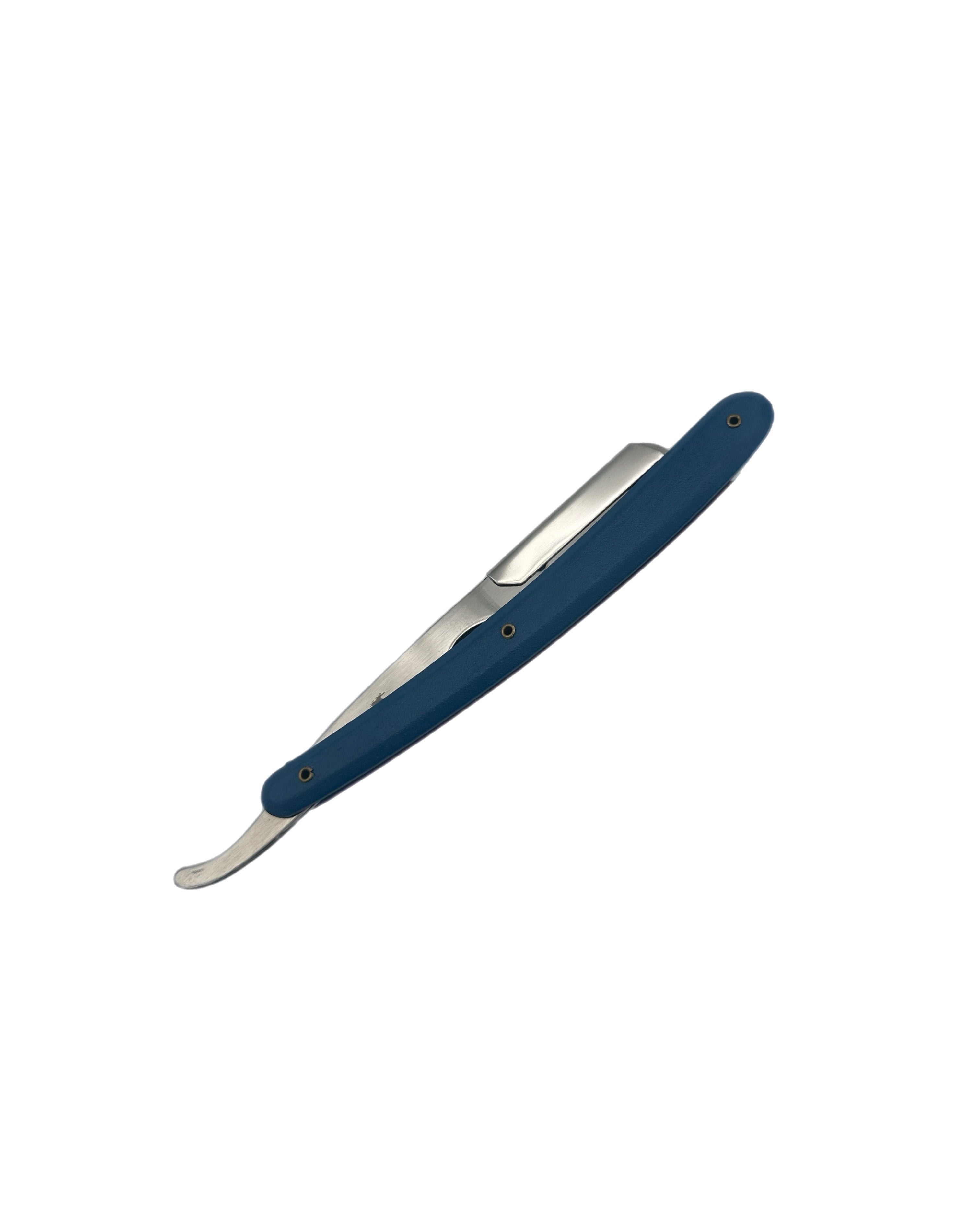 BOB Butterfly Plastic Handle Cut Throat Shaving Razor - Blue Razors Bob