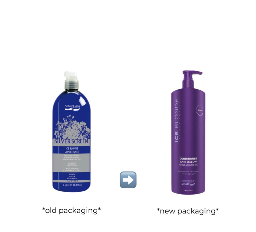 Natural Look Silver Screen Ice Blonde Conditioner 1L Shampoo/Conditioner Natural Look