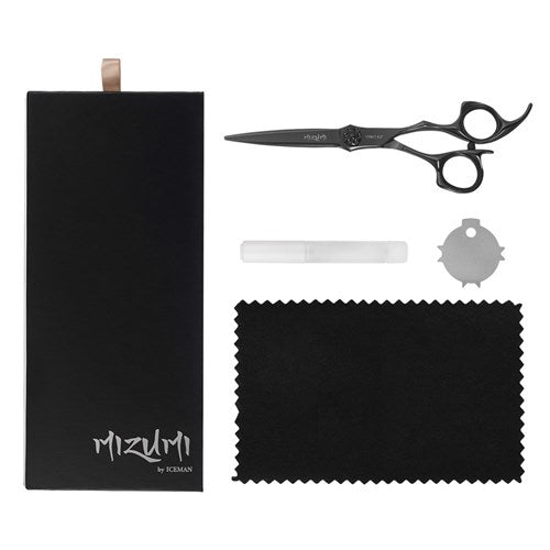 Iceman Mizumi Katani 6inch Hairdressing Scissors Black Scissors Iceman