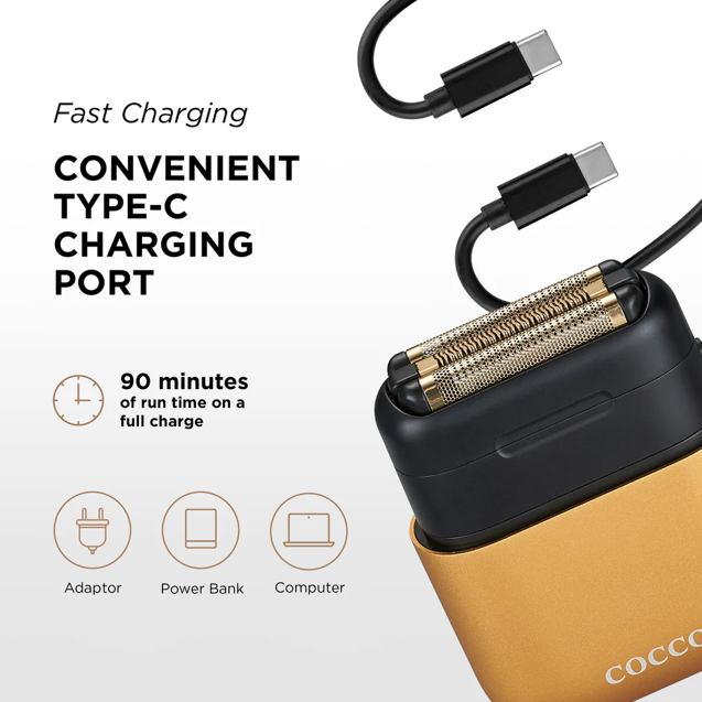 Cocco IMPACTO Micro Wet-Dry Foil Shaver - Gold Foil Shaver Cocco