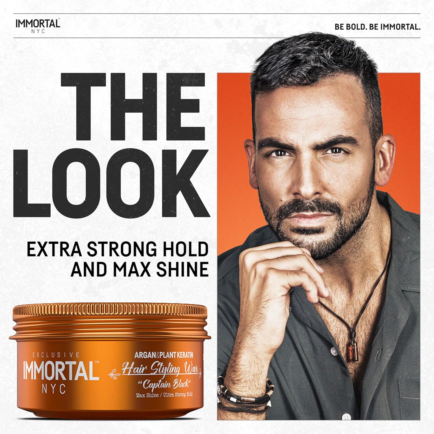 Immortal NYC Captain Black Hair Wax 150ml Hair Wax Immortal