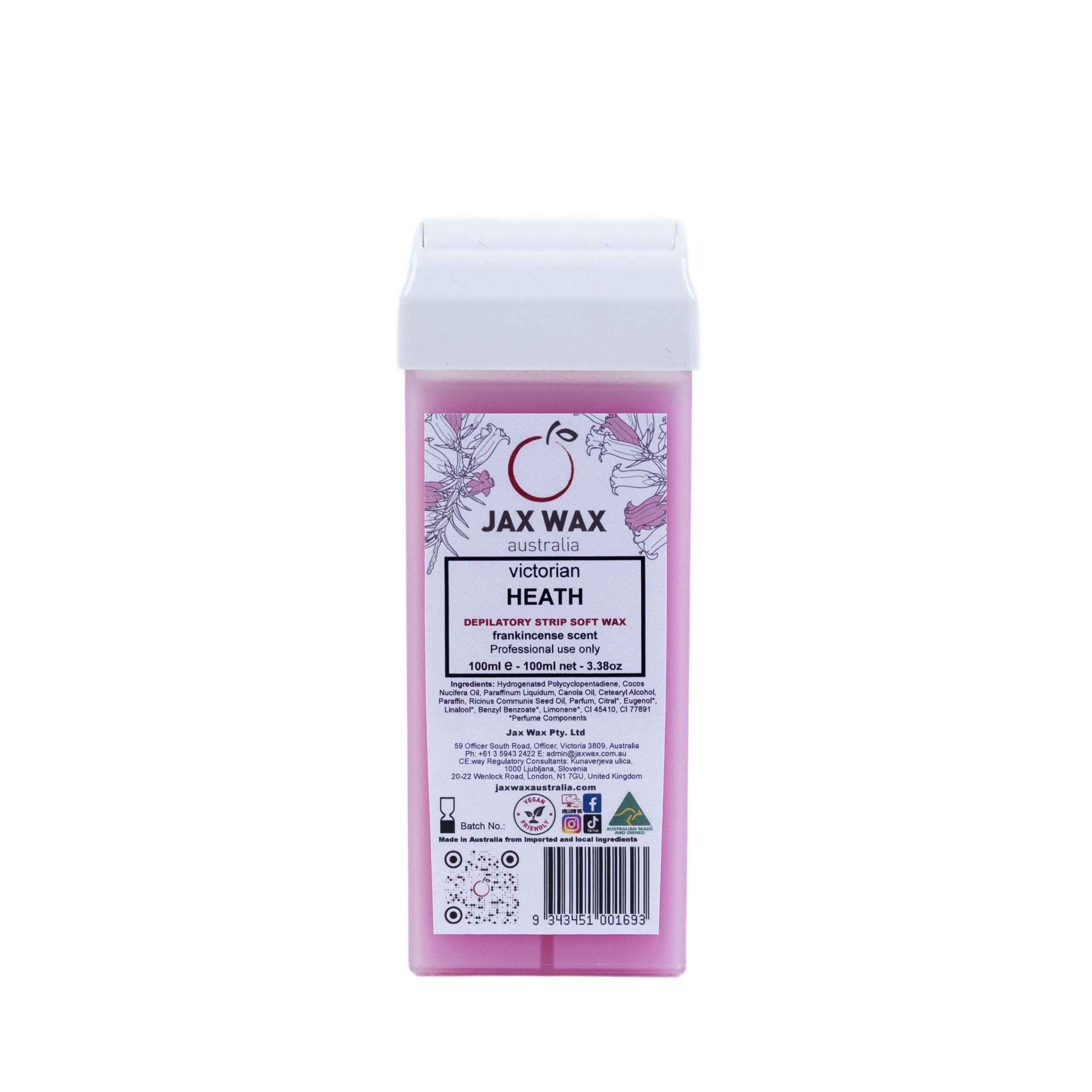 Jax Wax Victorian Heath Strip Wax Cartridge with Roller 100ml Waxing Jax Wax