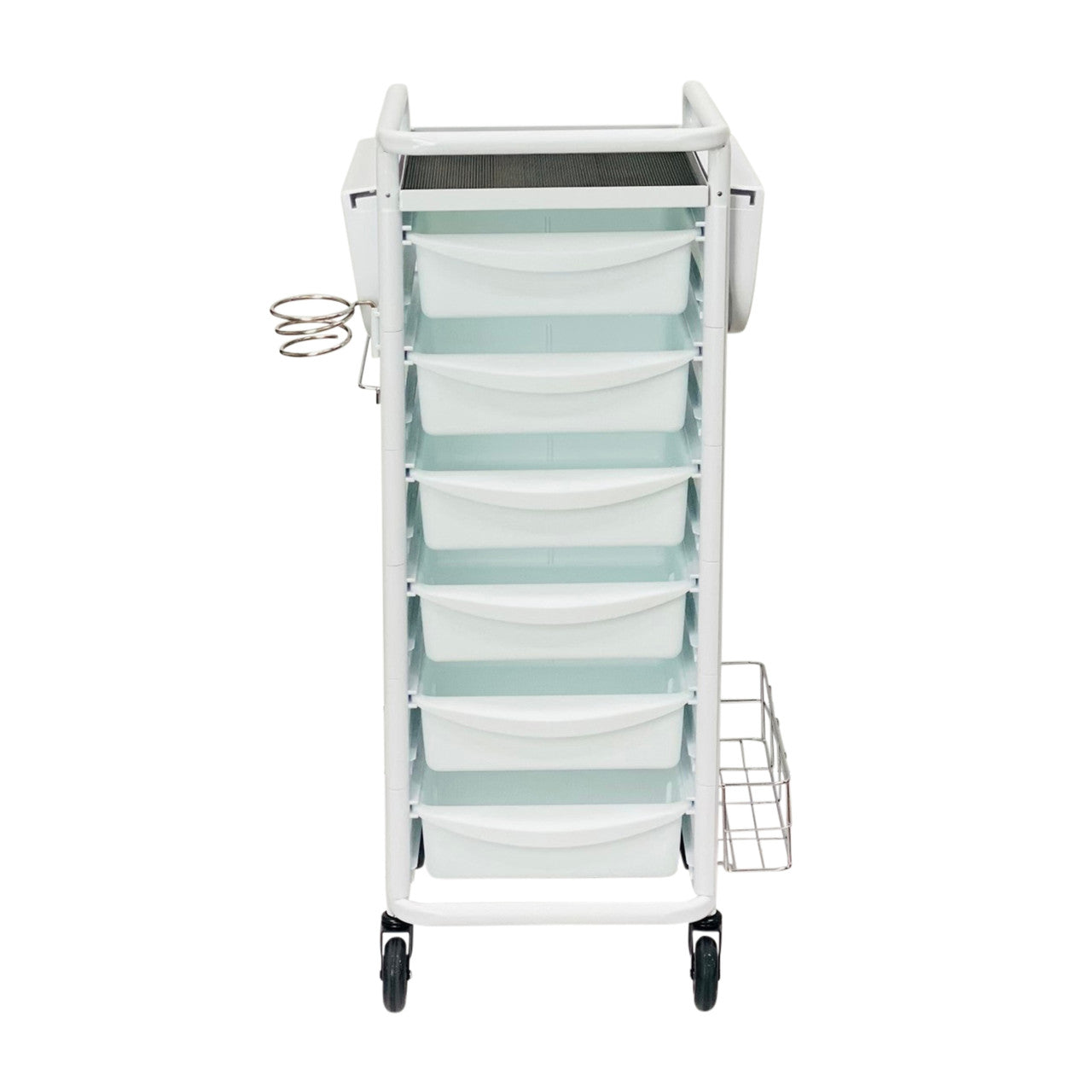 Karma Darwin Full Metal 7 Tier Hair Salon Super Heavy Duty Trolley White 080504 - Fully Assembled