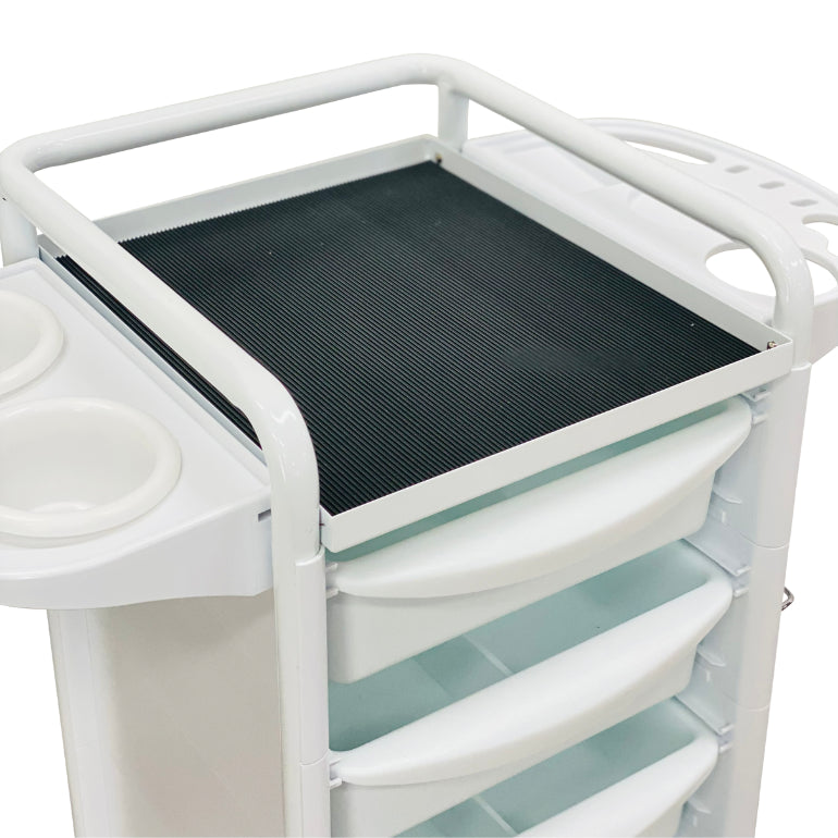 Karma Darwin Full Metal 7 Tier Hair Salon Super Heavy Duty Trolley White 080504 - Fully Assembled