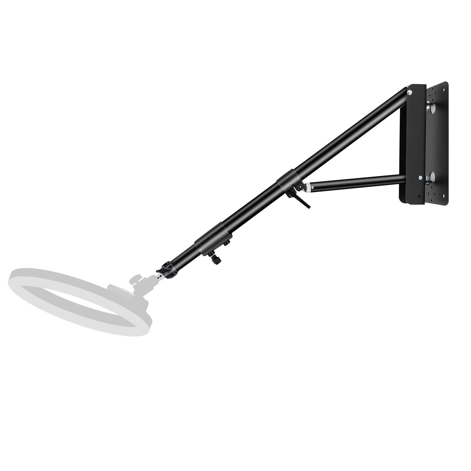 Karma LED Ring Light 18 inch with Wall/Celling Mount Black Ring Lights - Moon Lights Karma