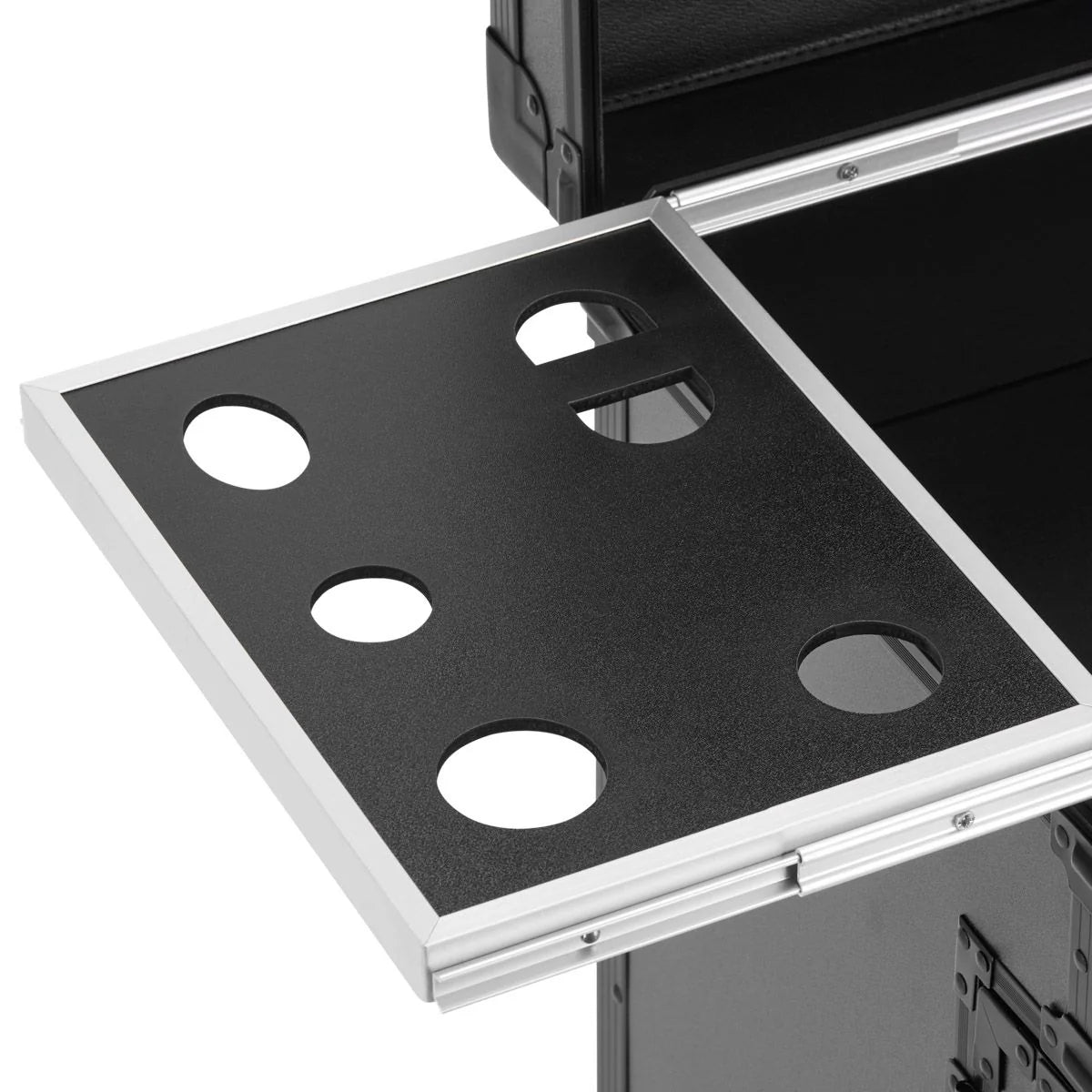 Karma Professional Portable Hard Case Salon Trolley Lockabe with Drawers KHRC01 - Black