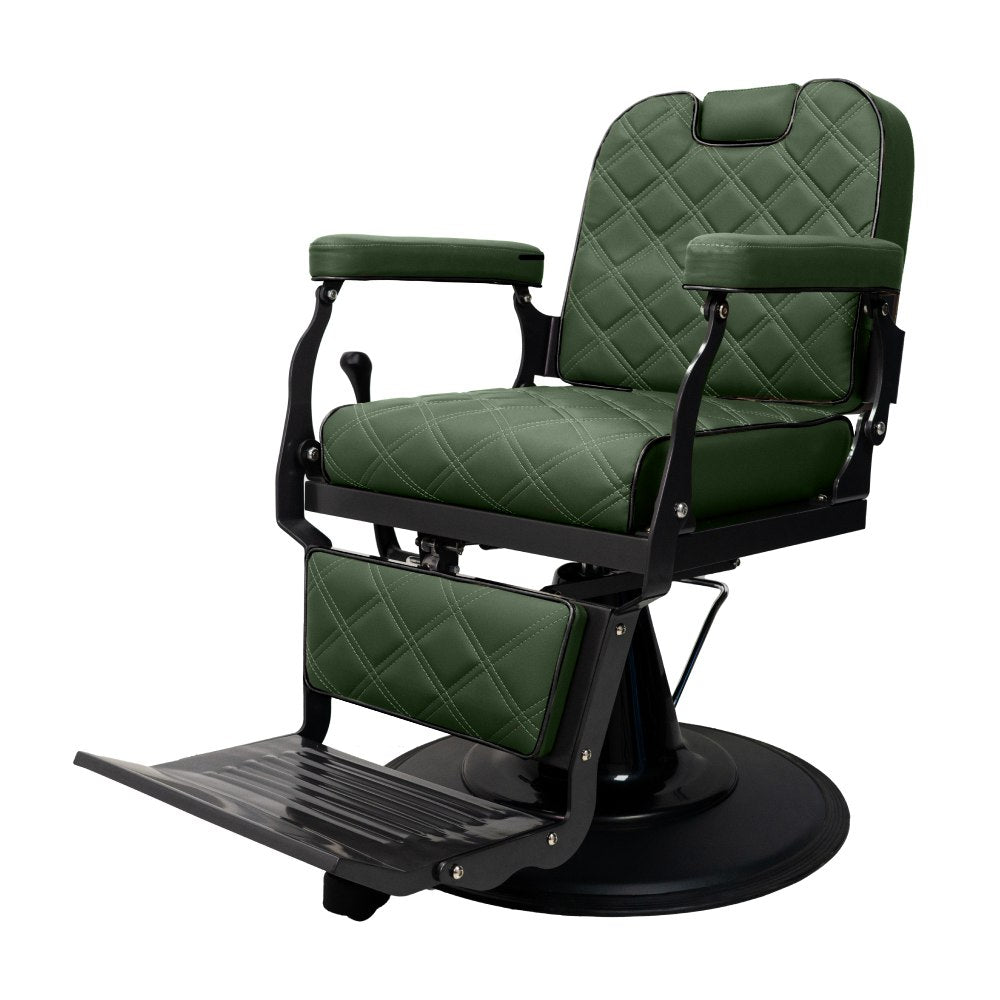 Karma Paddington Barber Chair Green & Black 04101701 Barber Chair Karma