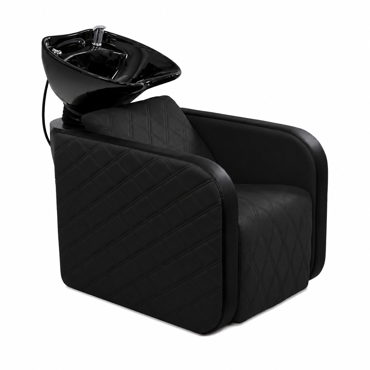 Karma Complete Shampoo Unit Clunes Electric Black with Pattern & Black Deep Basin 03150101EP