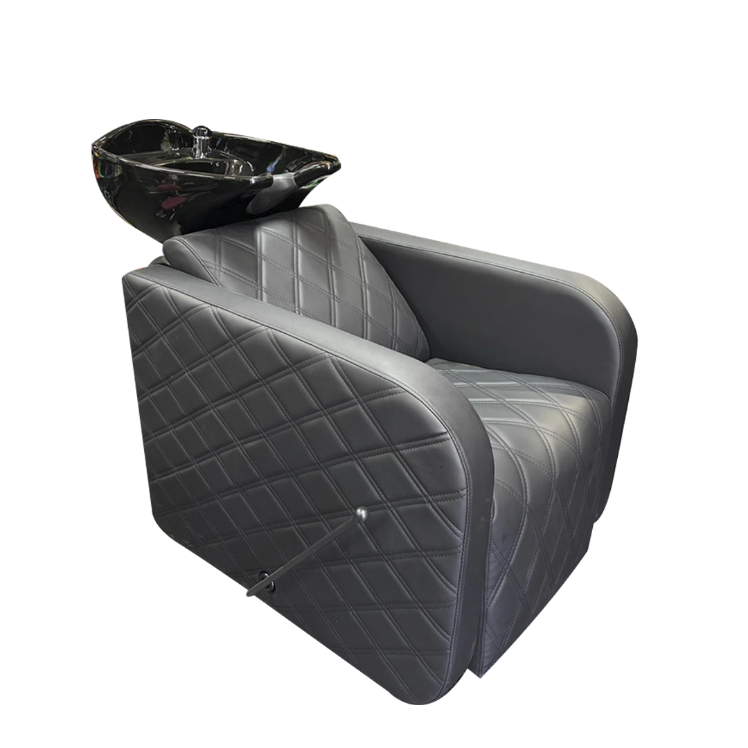 Karma Complete Shampoo Unit Clunes Manual Black with Pattern & Black Deep Basin 0315162201MP Shampoo Units Karma