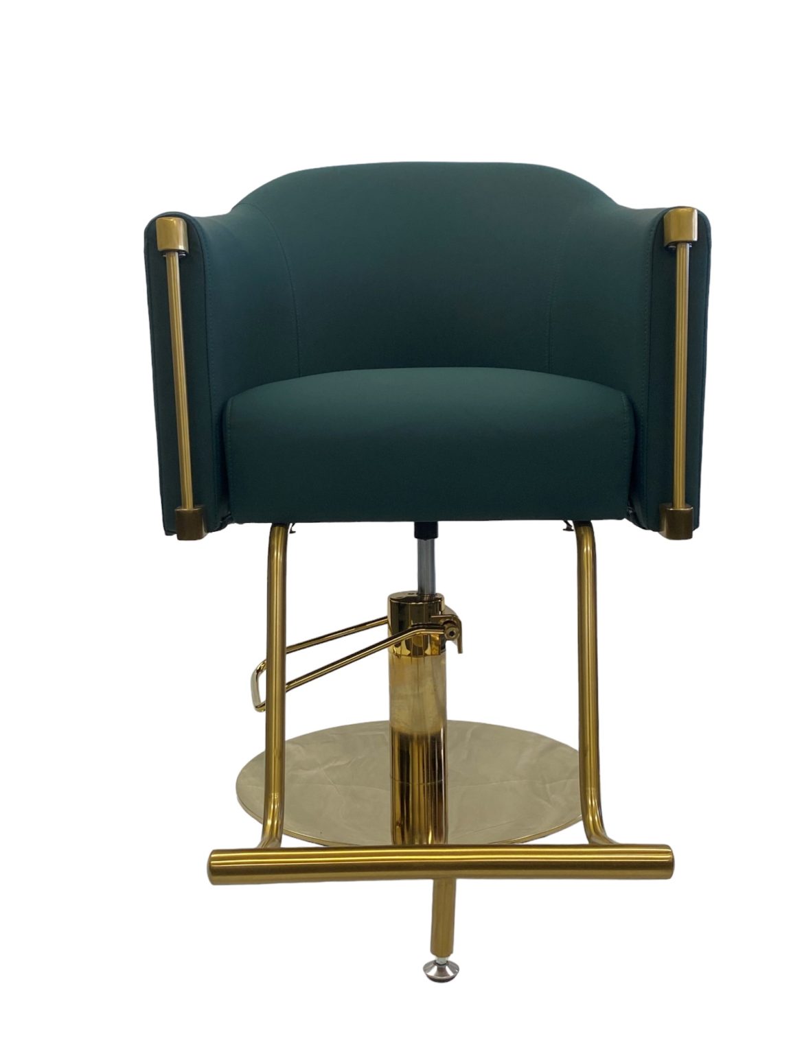 Karma Eden Salon Chair Emerald Green with Gold Base 02182303 Salon Chairs Karma