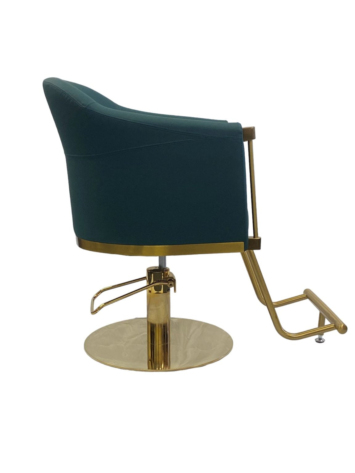 Karma Eden Salon Chair Emerald Green with Gold Base 02182303 Salon Chairs Karma