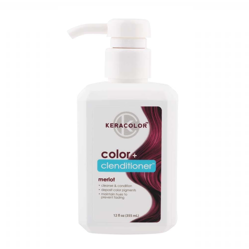 Keracolor Colour + Clenditioner Merlot 355ml - Colouring Shampoo