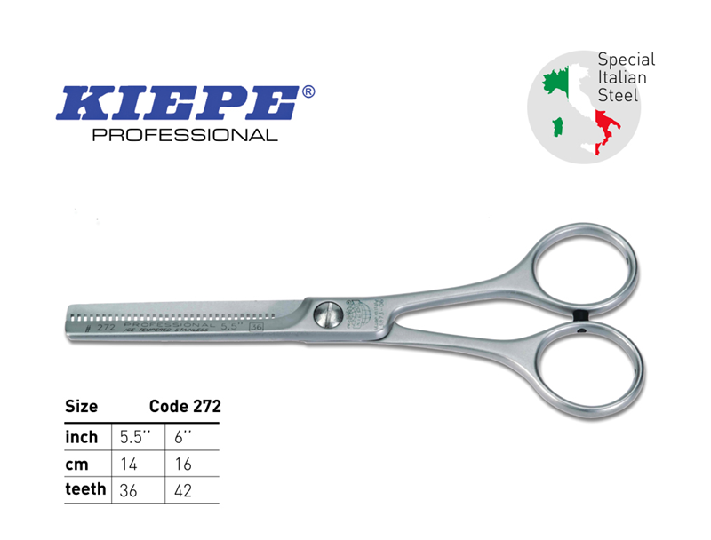 Kiepe Coiffeur Pro Cut 272 Professional Hairdressing Thinning Scissors – 5.5 Inch.