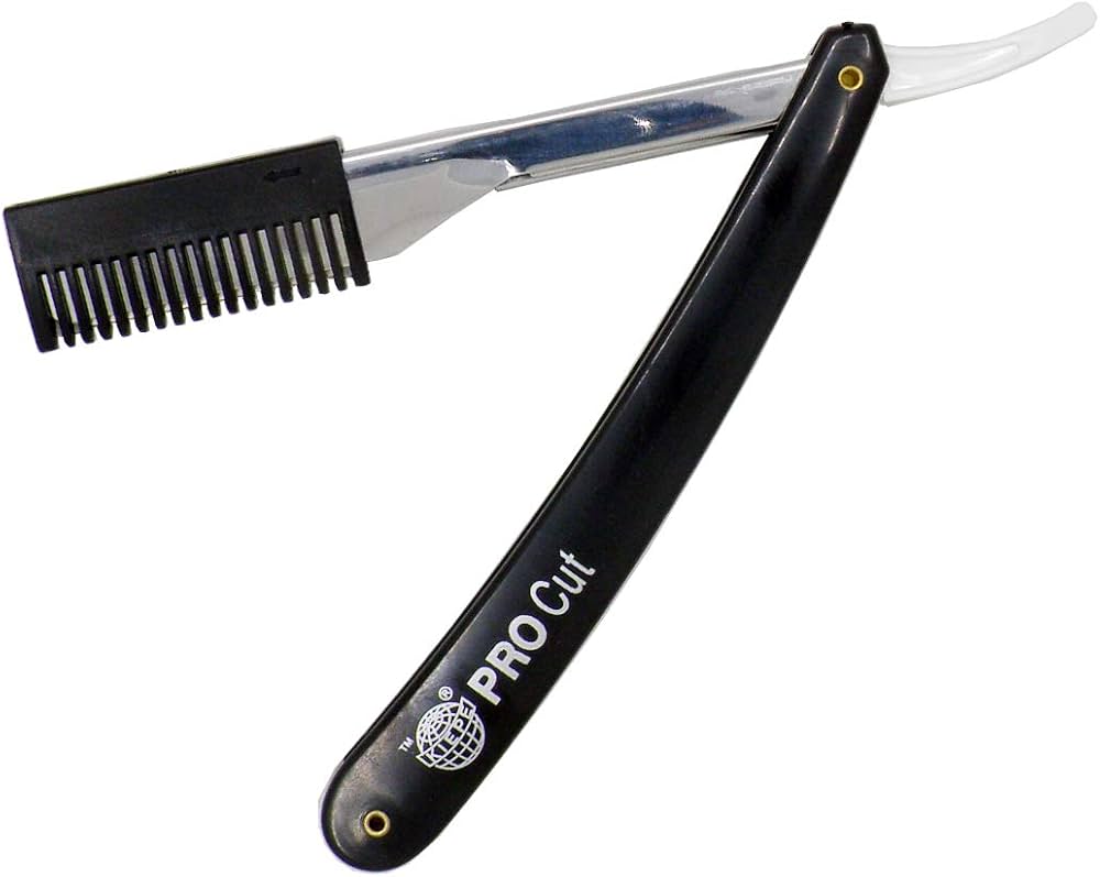 Kiepe Pro Cut 121 Professional Hair Thinning & Shaving Razor with Removable Comb Guard – Black