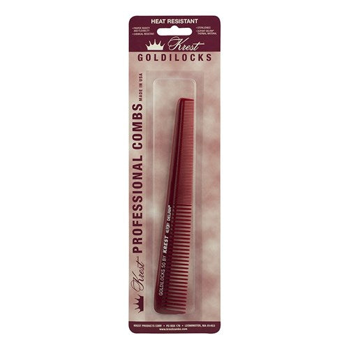 Krest Goldilocks No. 50 Tapered Cutting Comb - 18cm Comb Goldilocks