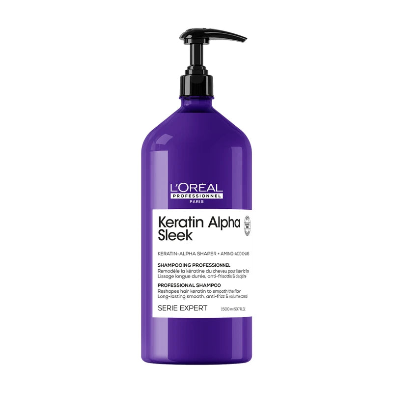L'Oréal Keratin Alpha Sleek Shampoo 1500mL