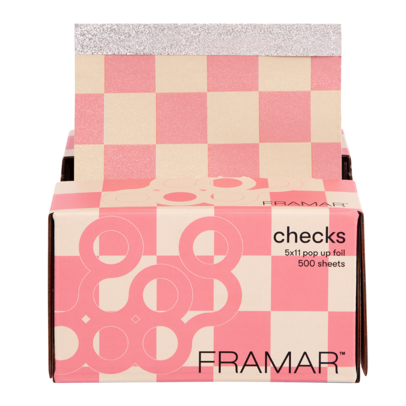 Framar 5x11 Pop-Ups Beige/Pink Checkered 500 Sheets Foil Framar