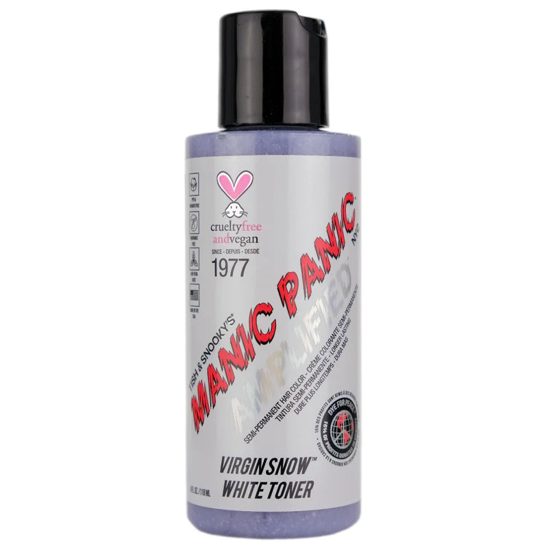 Manic Panic Virgin Snow Amplified Bottle 118ml Hair Colours - Semi Permanent Manic Panic