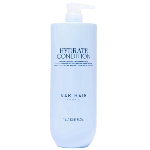NAK Hair Signature Hydrate Conditioner – Moisturises, Softens & Detangles Hair 1L Shampoo/Conditioner NAK