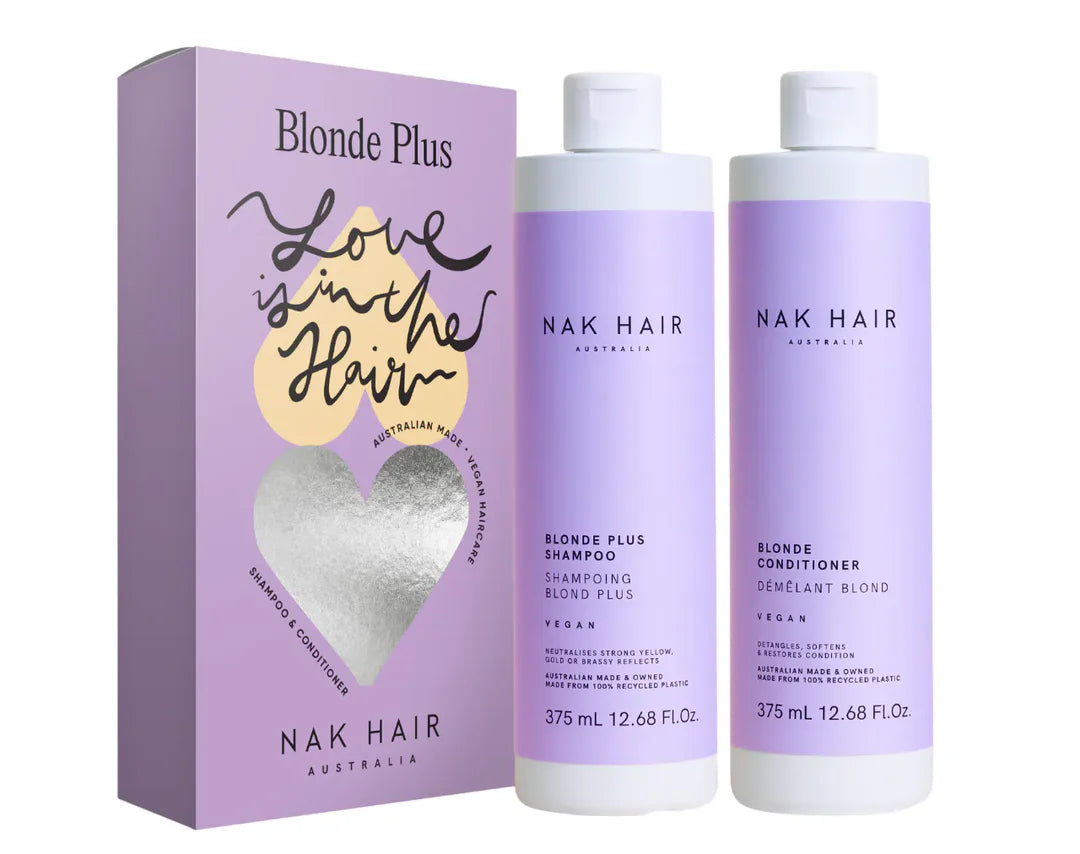 NAK Blonde Plus 375ml Duo Pack with Face Mask Gift Packs NAK
