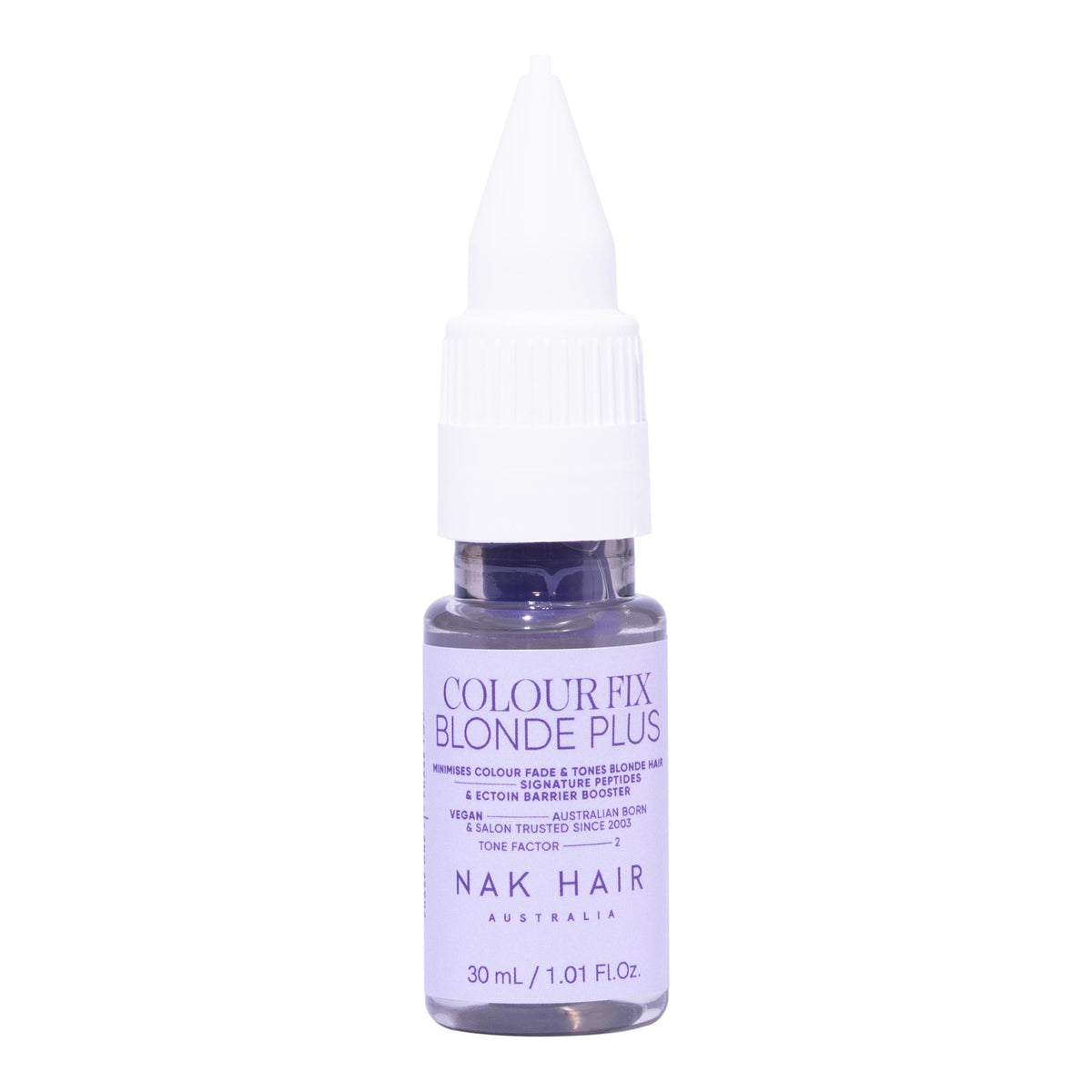 NAK Hair Signature Colour Fix Blonde Plus – Neutralises Brassiness & Refreshes Blonde Tones 30ml