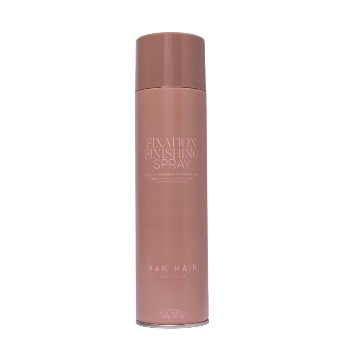 NAK Hair Signature Fixation Finishing Spray – Strong Hold & Long-Lasting Style 400g