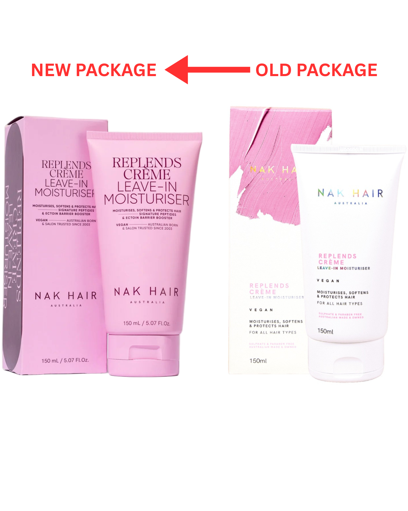 NAK Signature Replends Creme Leave in Moisturiser 150ml Hair Treatment NAK