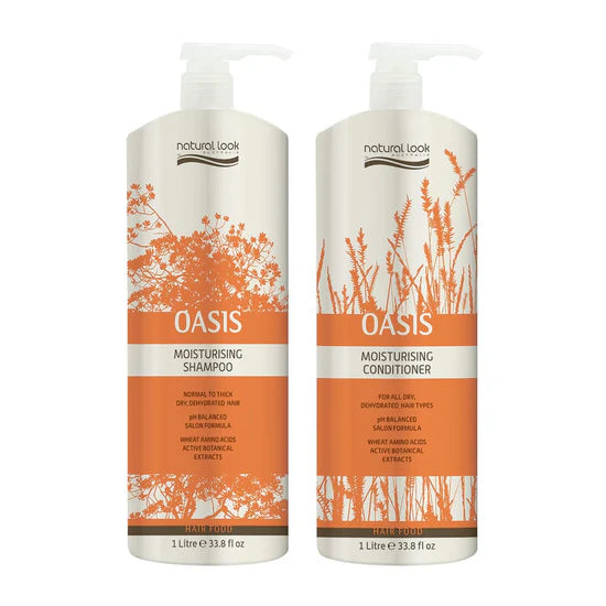 Natural Look Oasis Moisturizing Shampoo & Conditioner 1L Duo Bundle Bundles Natural Look