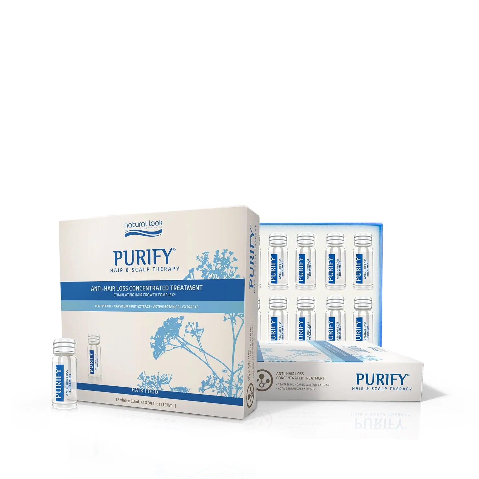 Natural Look Purify Anti-Loss Treatment - 12x10mL vials Hair Loss Product Natural Look