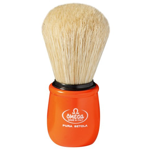 Omega Boar Bristle Shaving Brush 10051 - Orange Shaving Brushes Omega