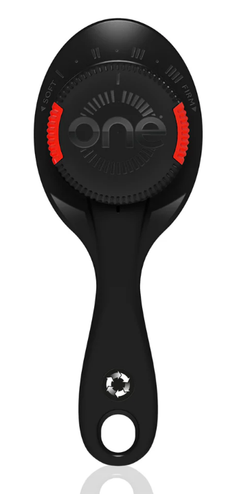 ONE PRO Hair Brush Adjustable Bristle Strength Red - Black Hair Brush ONE
