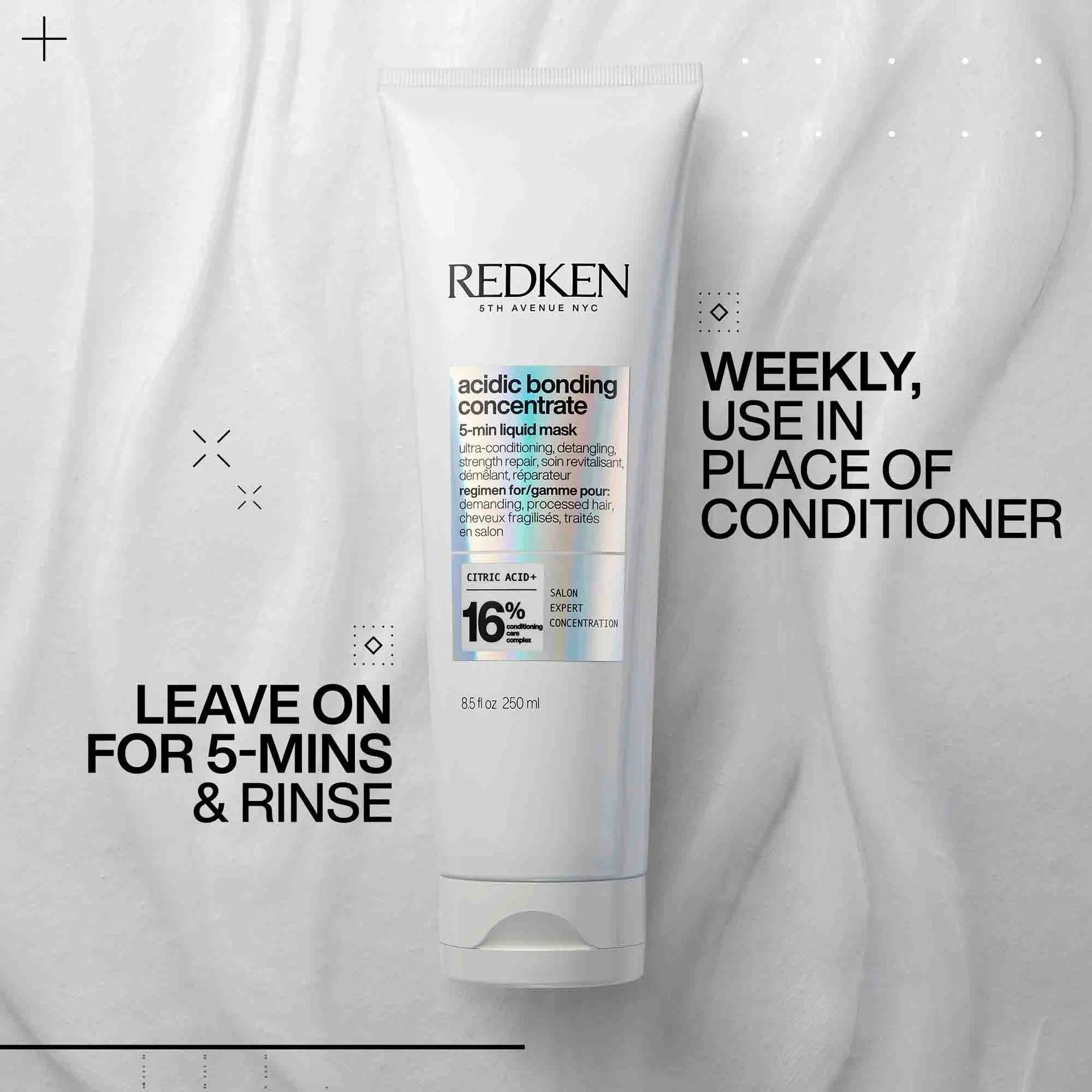Redken Acidic Bonding Concentrate 5-Minute Mask 250ml 16% Shampoo/Conditioner Redken