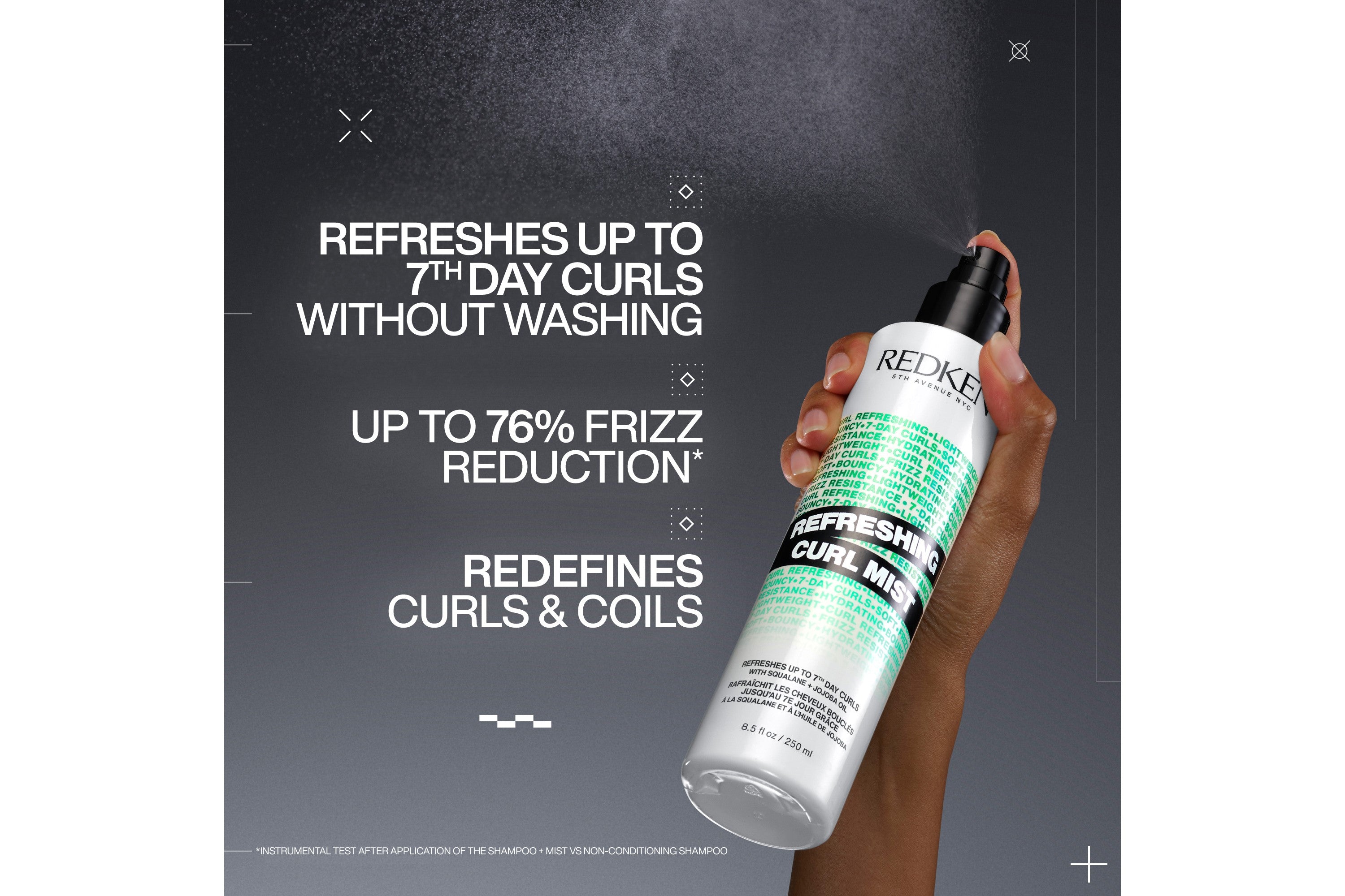 Redken Refreshing Curl Mist 250ml Hair Styling Product Redken