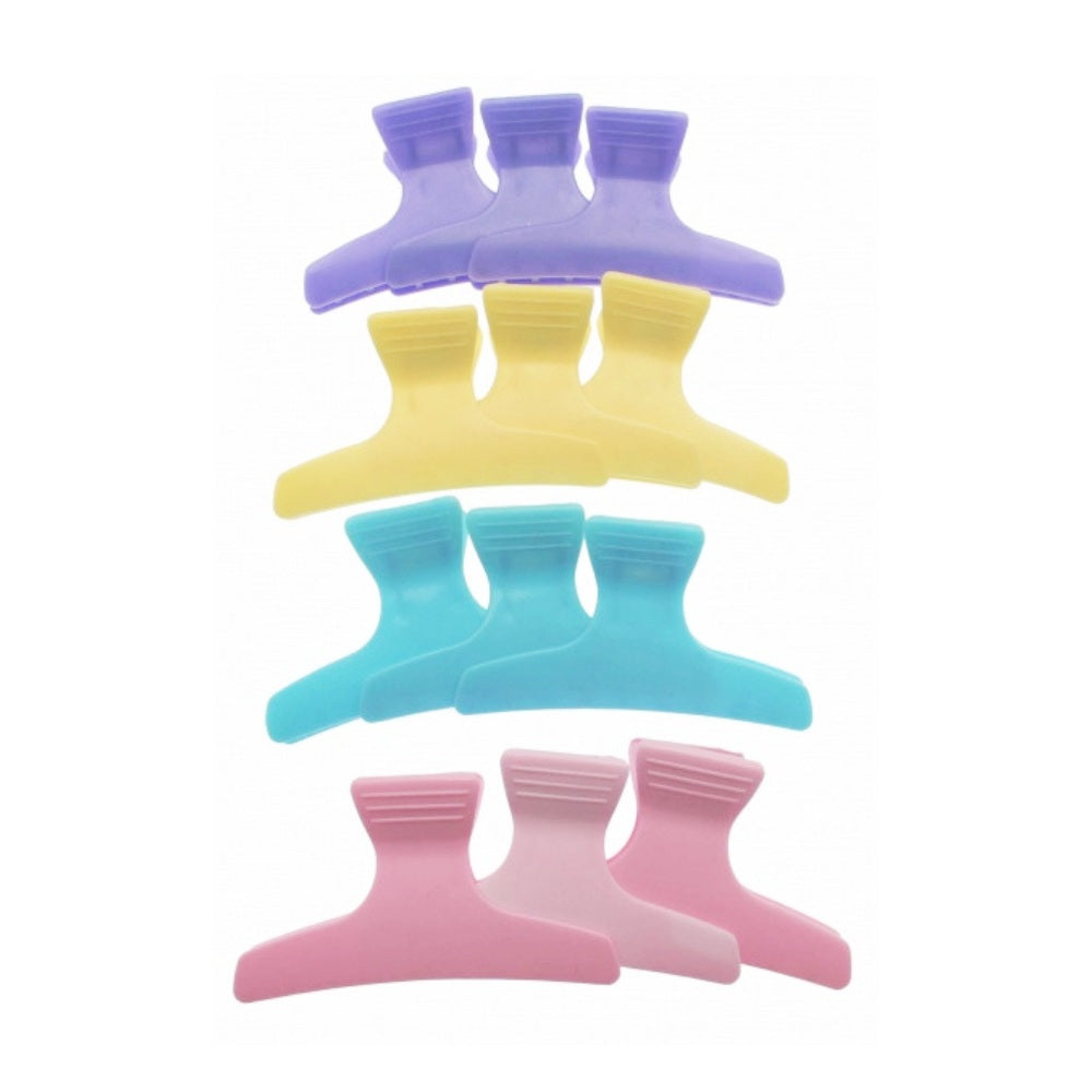 Santorini Assorted Colour Clips 12pk Hair Clips- Ties - Accessories Santorini