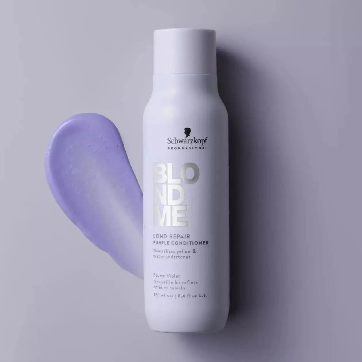 Schwarzkopf BLONDME Bond Repair Purple Conditioner 250ml Shampoo/Conditioner Hair And Beauty Kingdom
