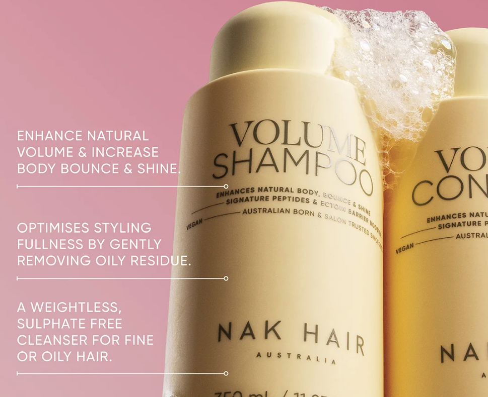 NAK Signature Volume Shampoo 350ml Shampoo/Conditioner NAK