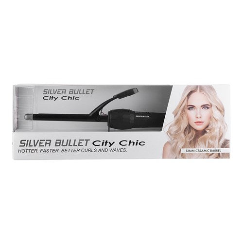 Silver Bullet City Chic Black Curling Iron - 13mm