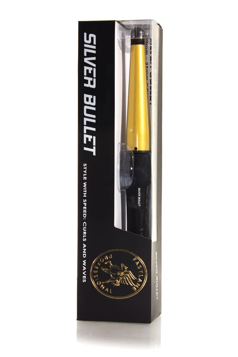 Silver Bullet Fastlane Regular Ceramic Conical Curling Iron Gold 13mm-23mm