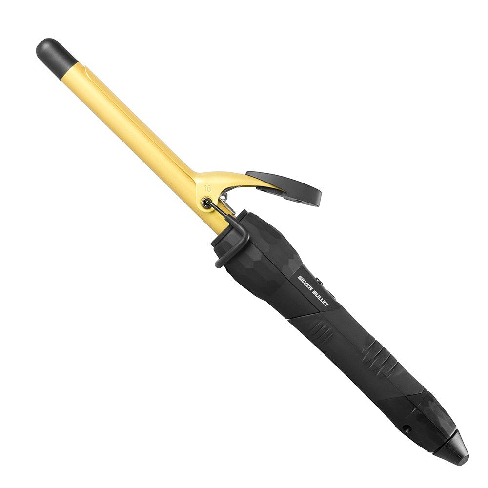 Silver Bullet Fastlane Ceramic Curling Iron Gold 16mm Curling Silver Bullet