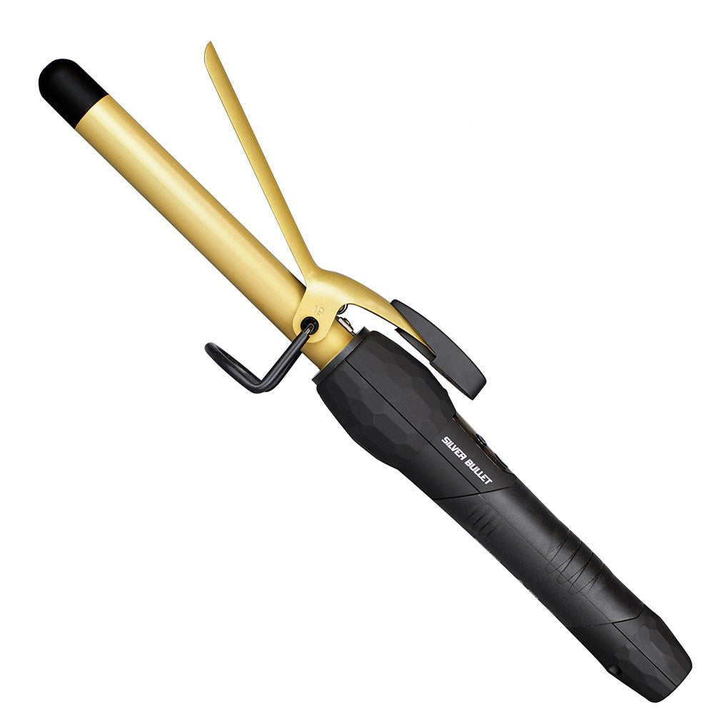 Silver Bullet Fastlane Ceramic Curling Iron Gold 19mm Curling Silver Bullet