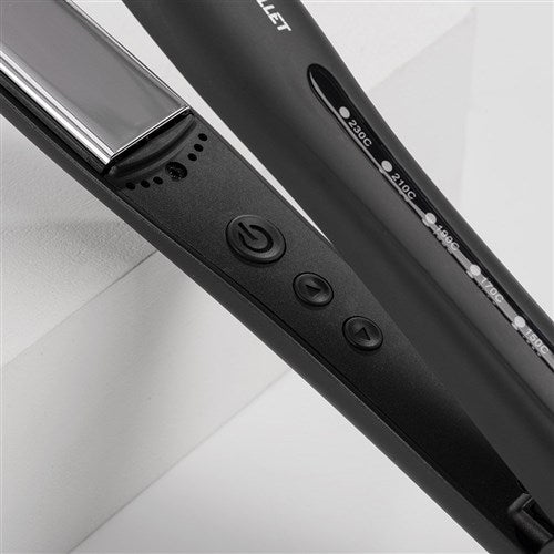 Silver Bullet Keratin 230 Titanium Wide Hair Straightener Silver 38mm