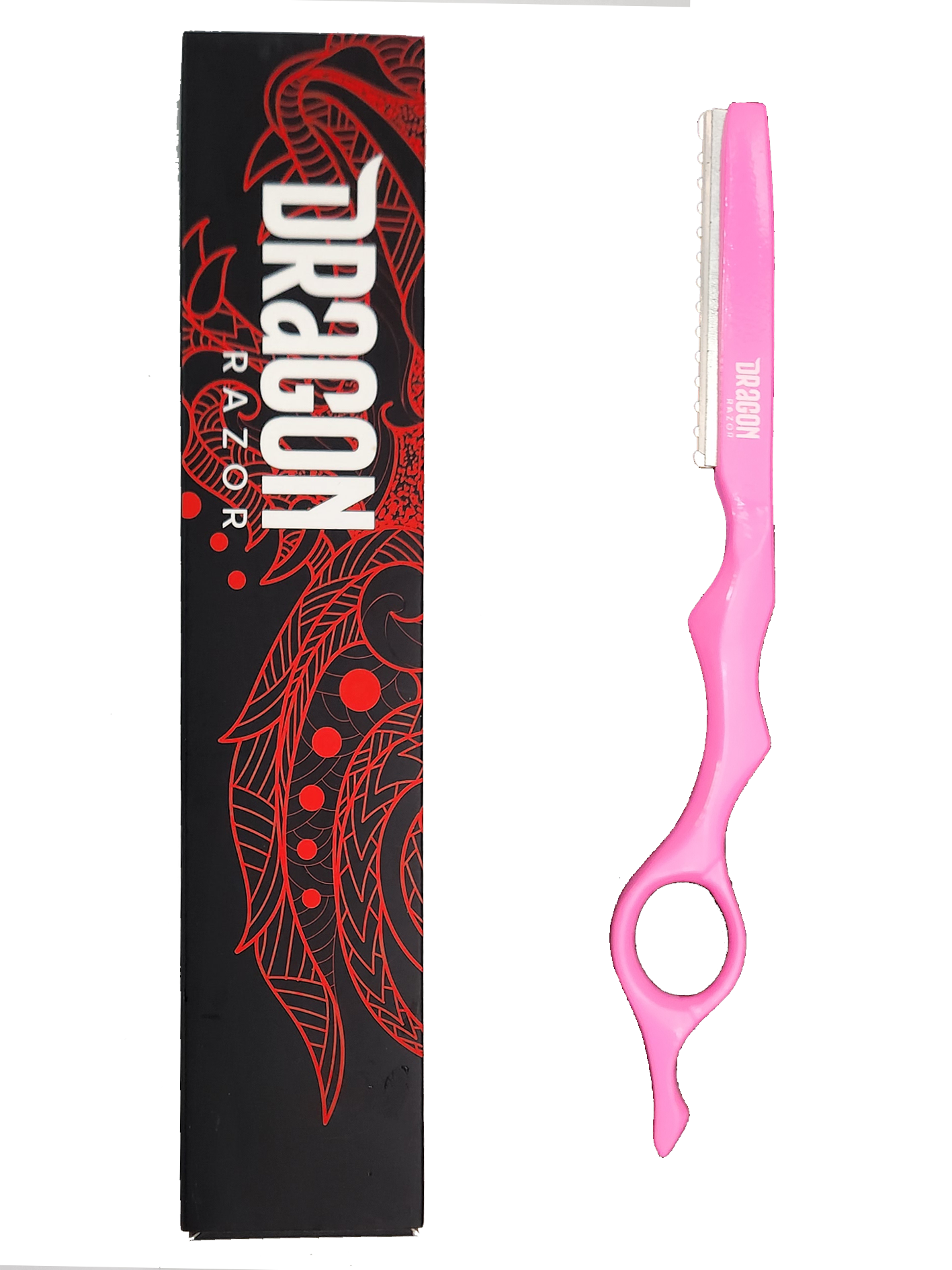 Dragon Styling and Texture Razor- Black - Pink Razors Dragon Razor