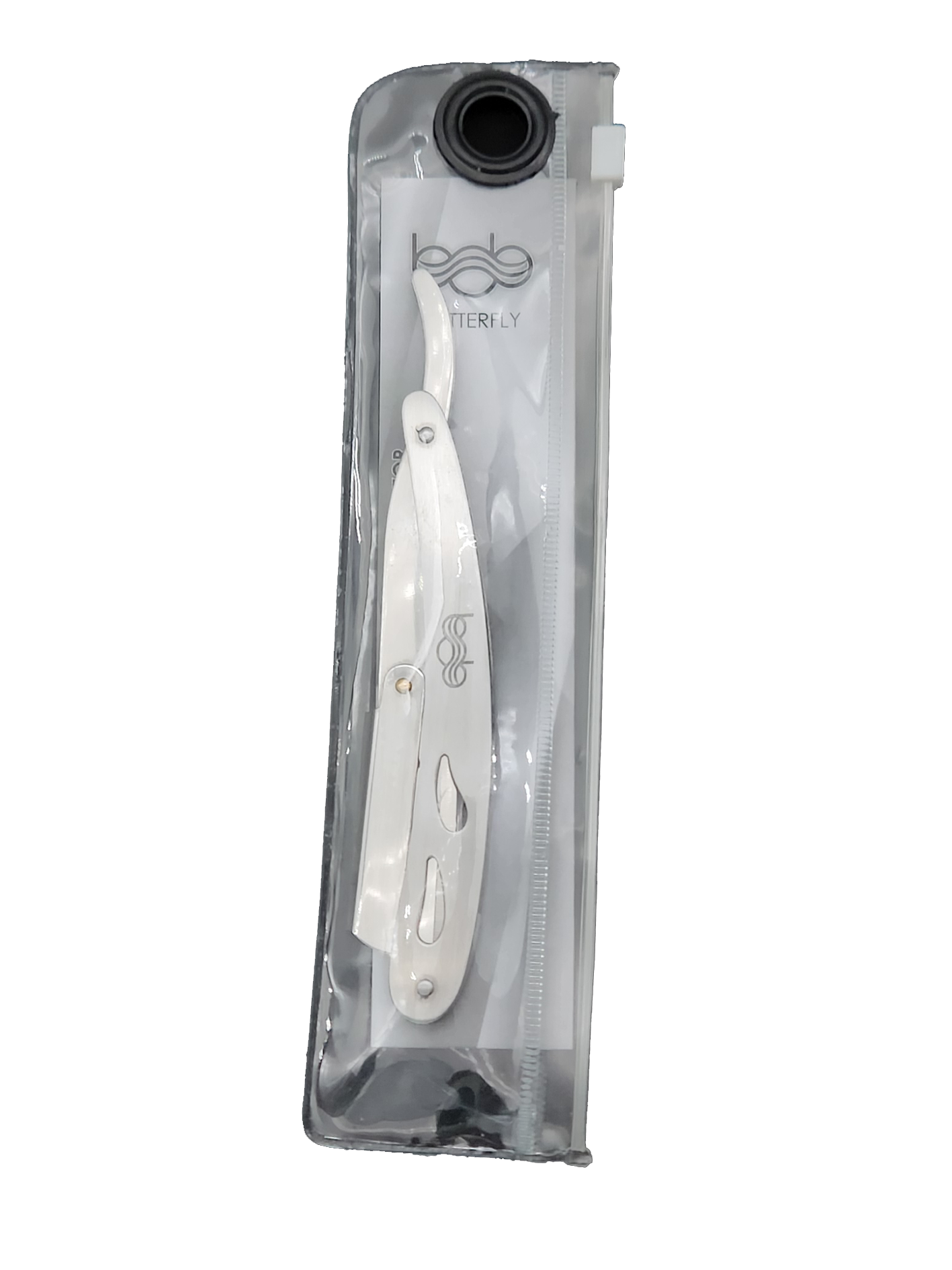 BOB Butterfly Metal Handle Cut Throat Shaving Razor - Chrome Razors Bob