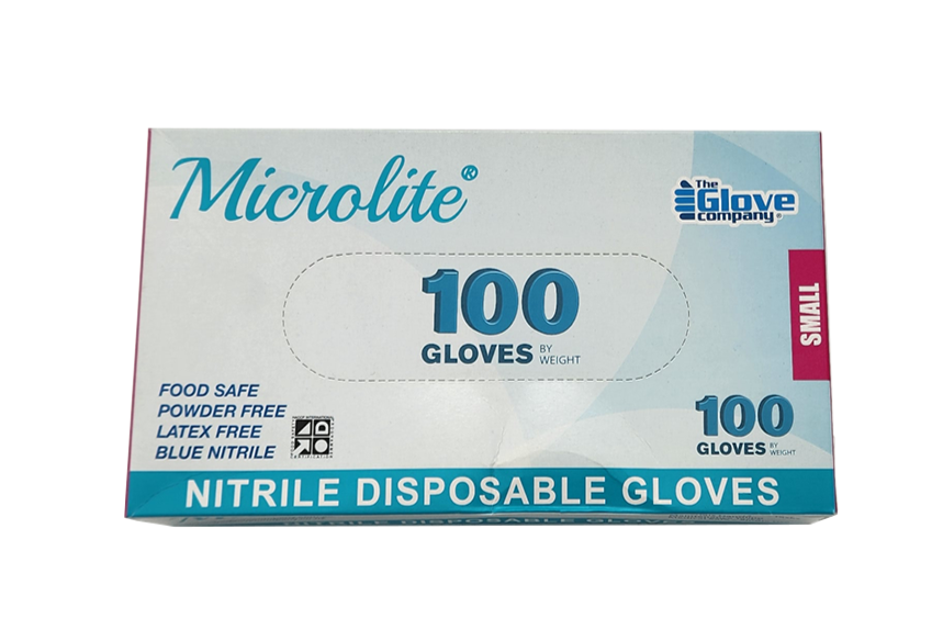 Microlite Nitrile Disposable Gloves Small 100pk Gloves Microlite
