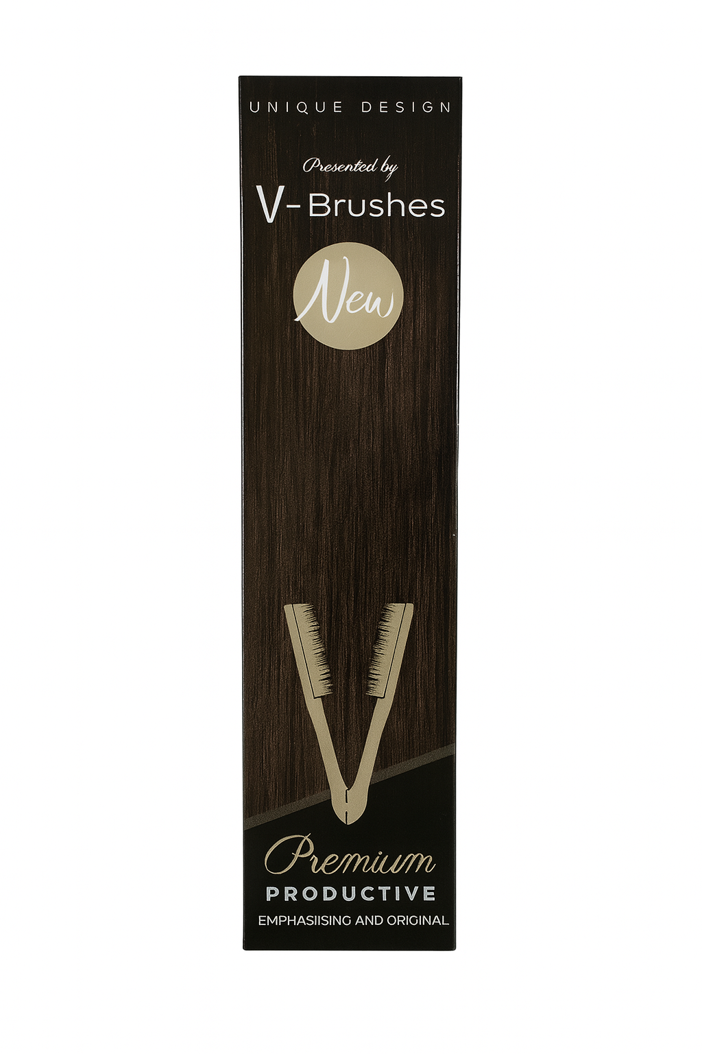 Bob Premium V-Brushes Black Hair Brush Bob