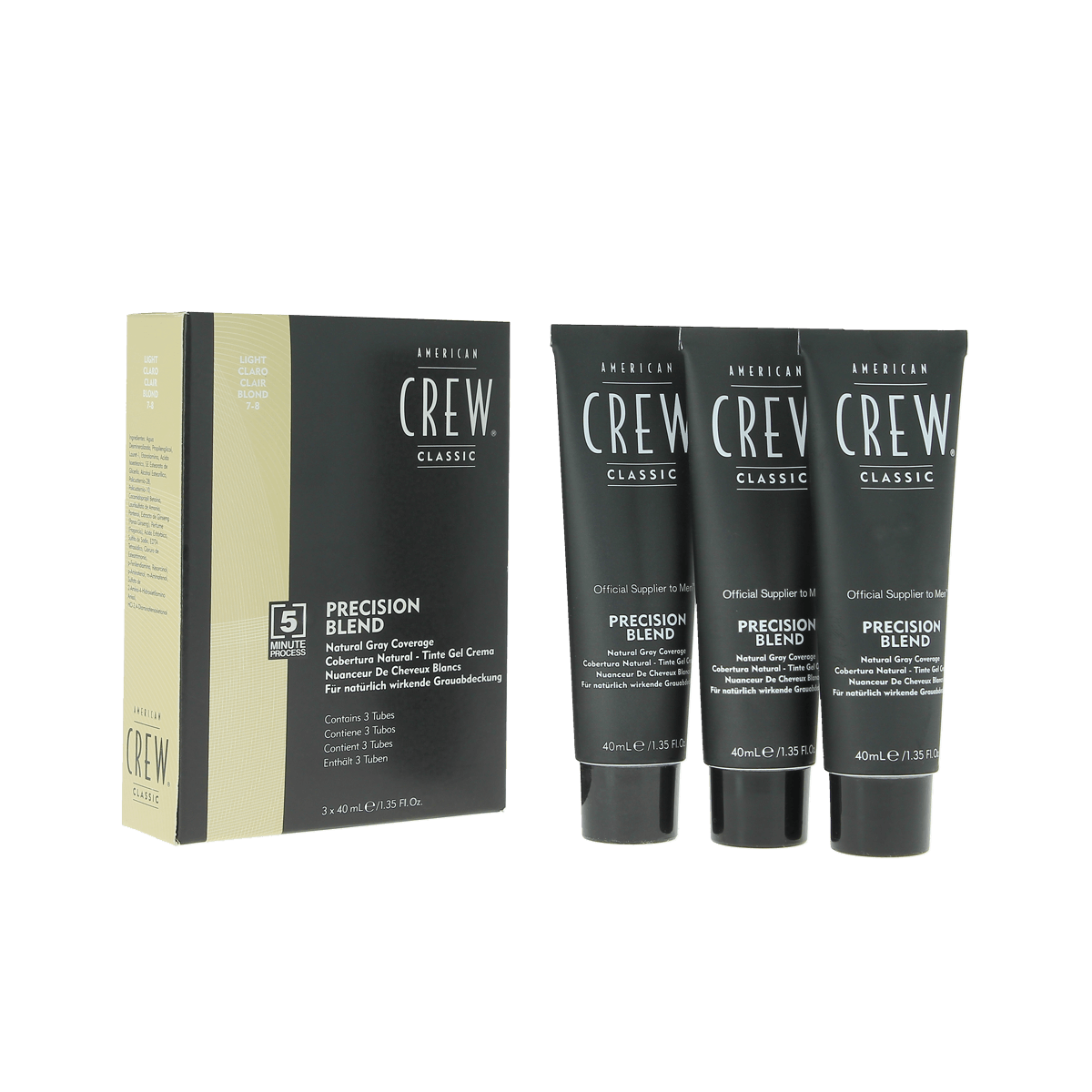 American Crew Precision Blend Light 3x40ml Hair Colours - Permanent American Crew
