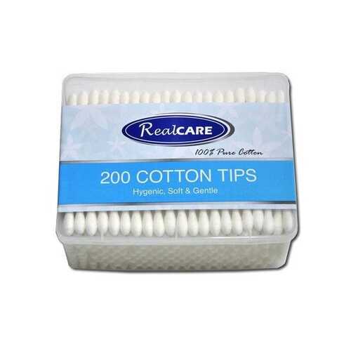 Real Care Cotton Tips 200pk Disposables Real Care