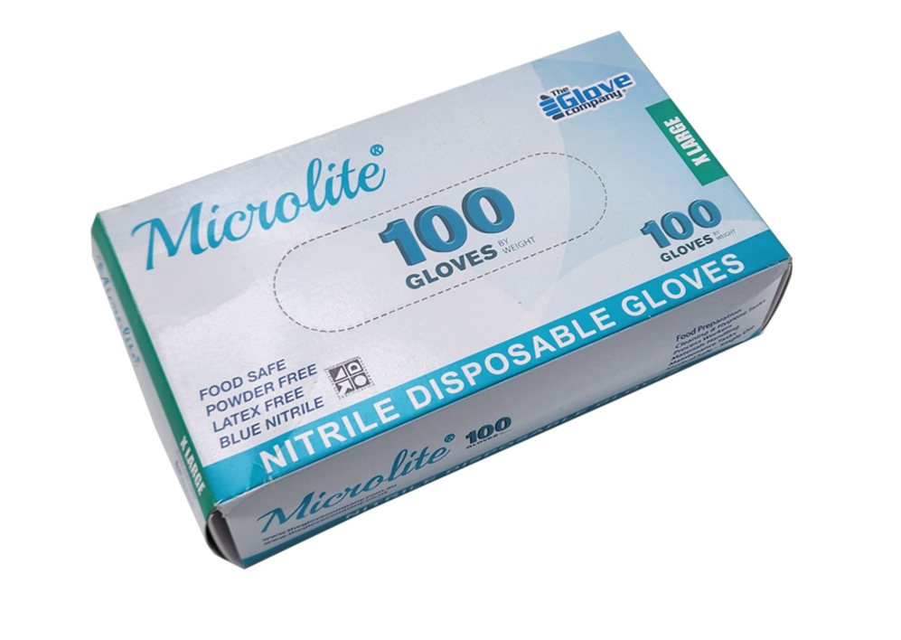 Microlite Nitrile Disposable Gloves XL 100pk Gloves Microlite