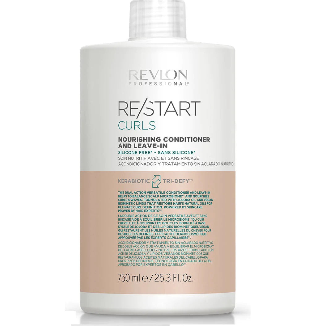 Revlon Restart Curls Nourishing Conditioner & Leave-In 750ml Hair Care Revlon