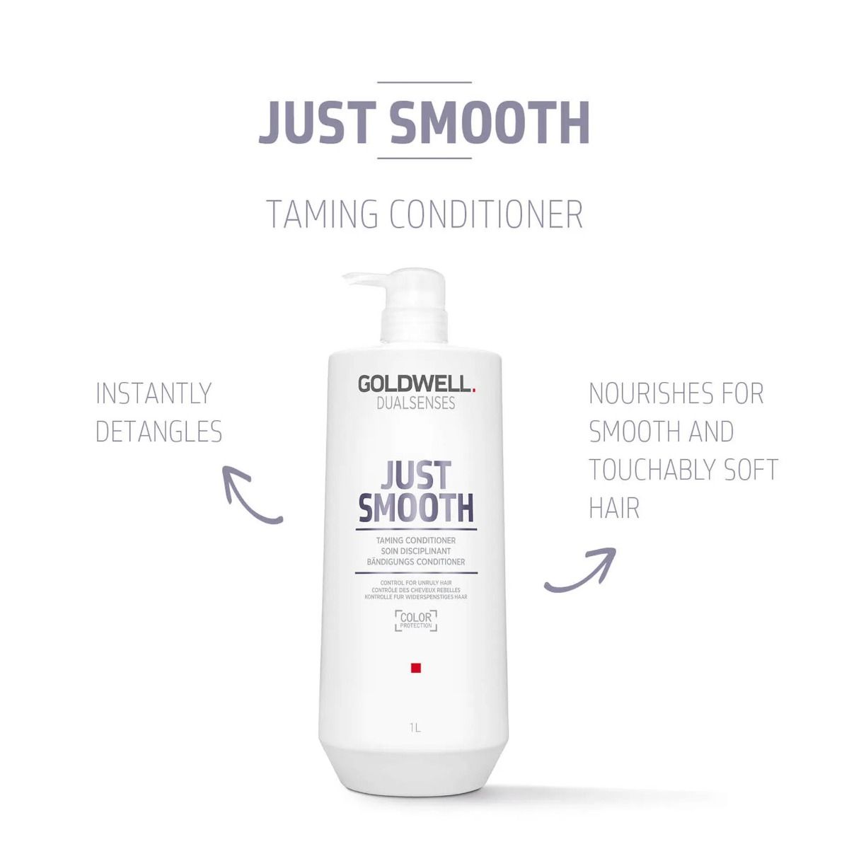 Goldwell Dualsenses Just Smooth Taming Conditioner 1L Shampoo/Conditioner Goldwell